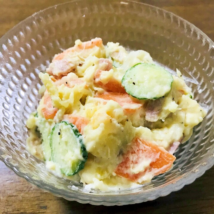 トリュフオイルが香る 大人のポテトサラダ レシピ 作り方 By よしいぬ 旦那 Sキッチン 楽天レシピ